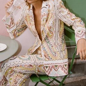 Zara printed blazer